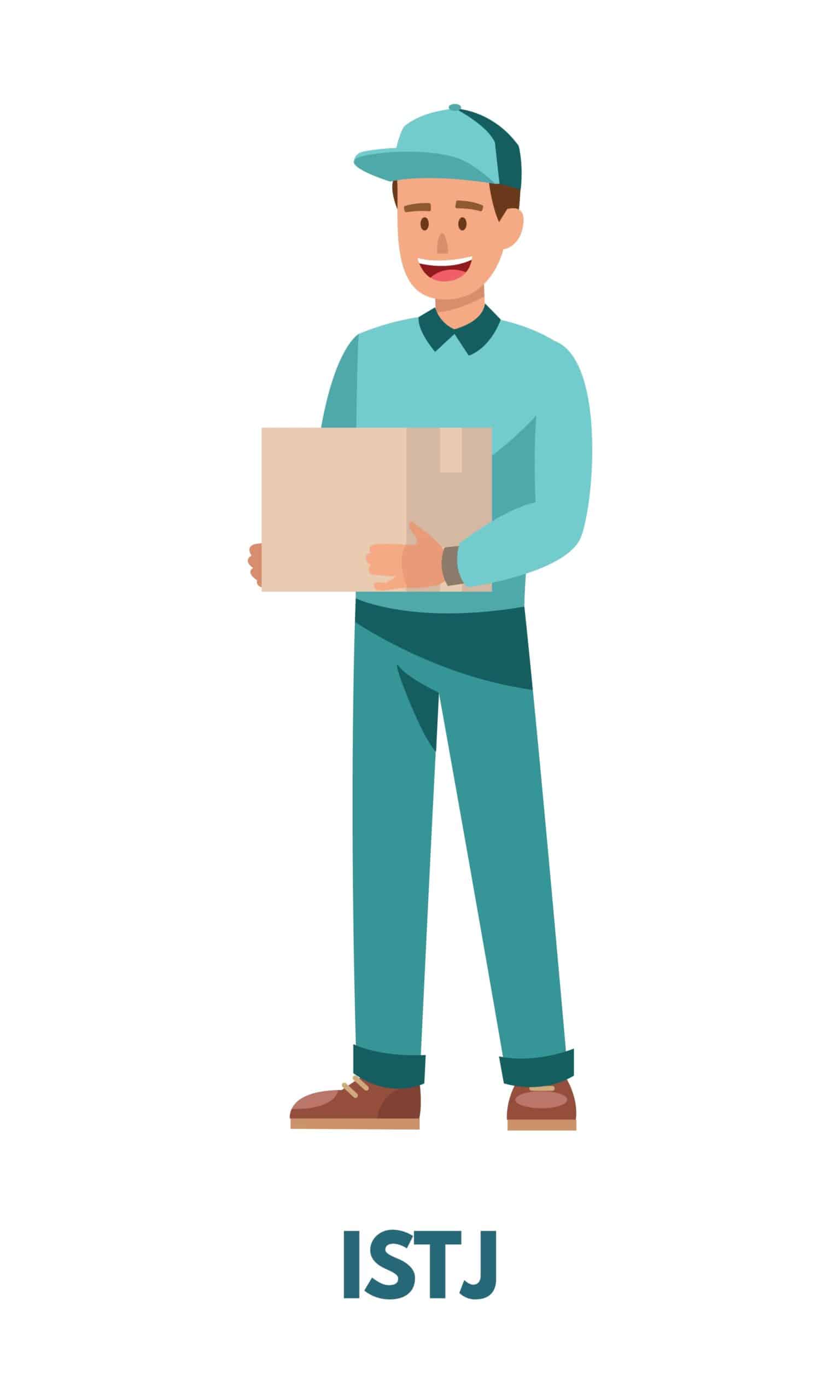 Delivery,Man,In,Blue,Suit,Represents,Istj,Sentinels,Personality,Type
