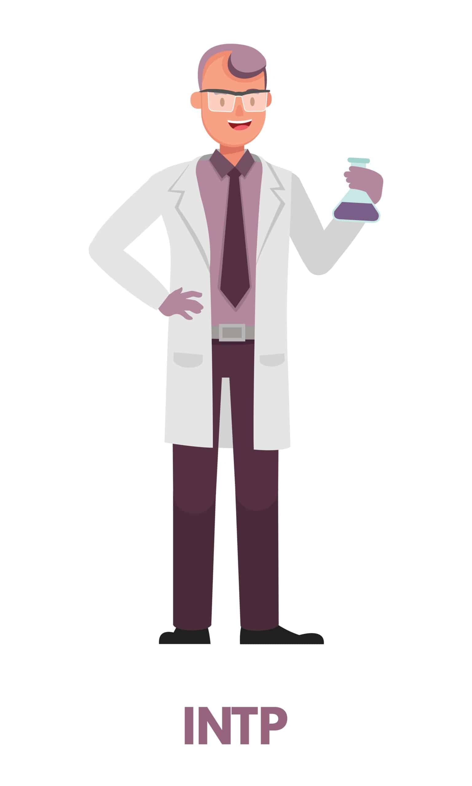 Scientist,Logician,Man,In,Purple,Clothing,Represents,Intp,Analyst,Personality