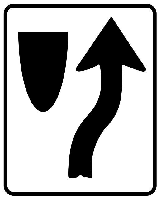 median warning sign