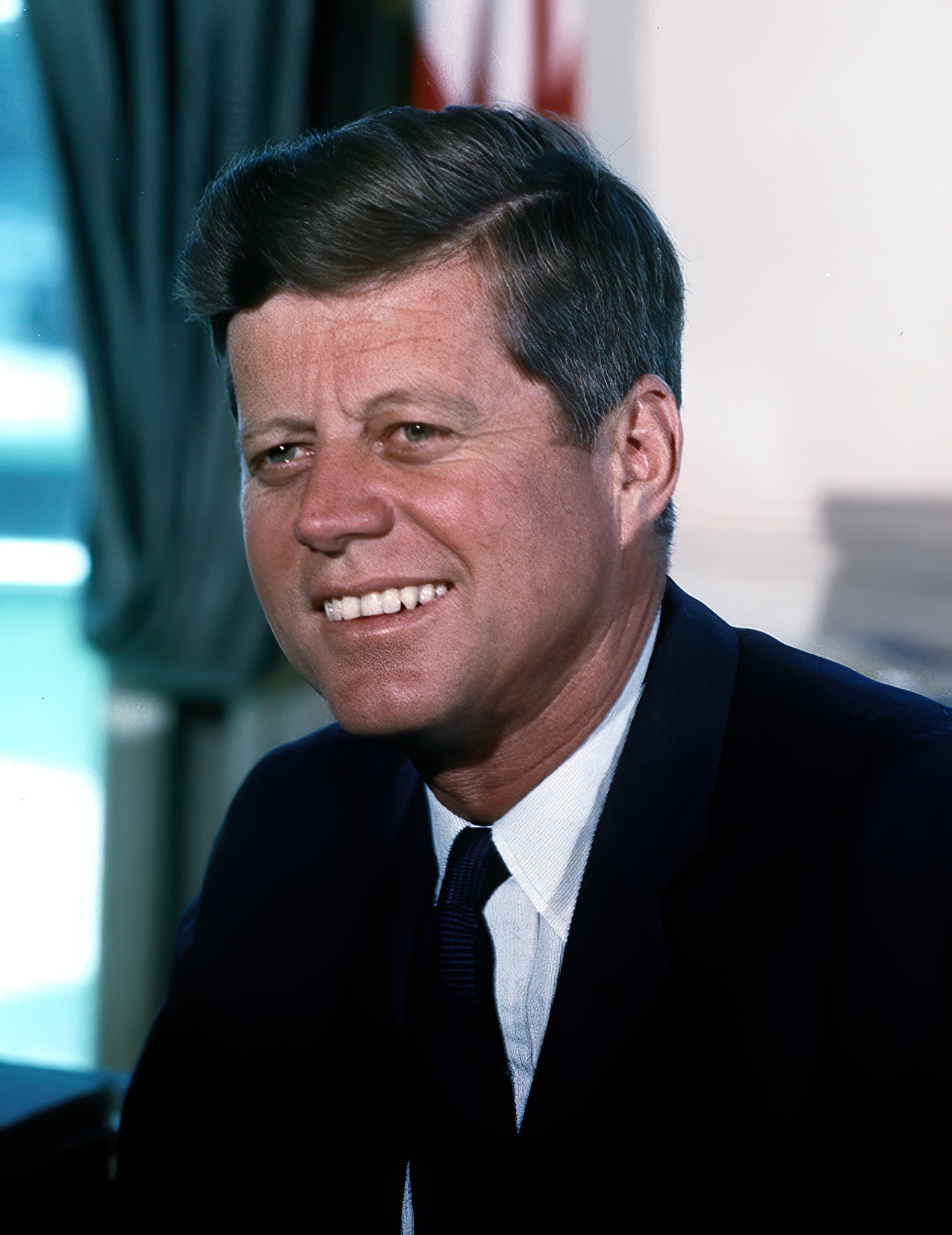 John-F.-Kennedy,-White-House-color-photo-portrait