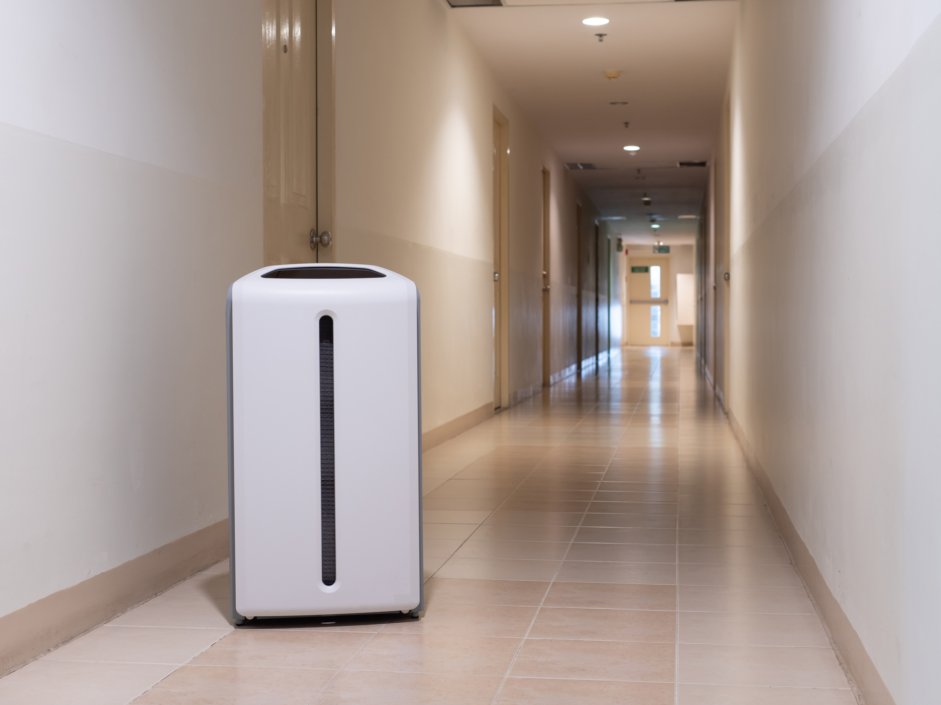 SMART Air purifier in a bedroom, filter for clean room